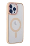 Mey İthalat®  iPhone 14 Pro Max Kılıf Room Magneticsafe Silikon - Pudra