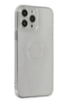 Mey İthalat®  iPhone 14 Pro Max Kılıf Santa Lens Silikon - Şeffaf