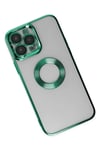 Mey İthalat®  iPhone 14 Pro Max Kılıf Slot Silikon - Köknar Yeşili