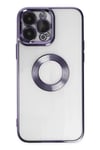 Mey İthalat®  iPhone 14 Pro Max Kılıf Slot Silikon - Mor