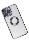 Mey İthalat®  iPhone 14 Pro Max Kılıf Slot Silikon - Mor