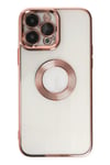 Mey İthalat®  iPhone 14 Pro Max Kılıf Slot Silikon - Rose Gold