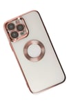 Mey İthalat®  iPhone 14 Pro Max Kılıf Slot Silikon - Rose Gold