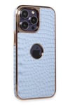 Mey İthalat®  iPhone 14 Pro Max Kılıf Snake Kapak - Sierra Blue
