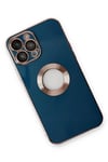 Mey İthalat®  iPhone 14 Pro Max Kılıf Store Silikon - Mavi