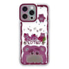 Mey İthalat®  iPhone 14 Pro Max Kılıf Sweet Desenli Silikon Kapak - Pembe
