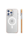 Mey İthalat®  iPhone 14 Pro Max Line Magsafe Kapak - Turuncu