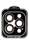 Mey İthalat®  iPhone 14 Pro Max PVD Metal Kamera Lens - Turuncu