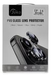 Mey İthalat®  iPhone 14 PVD Metal Kamera Lens - Siyah
