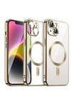 Mey İthalat®  iPhone 15 Kılıf Kross Magneticsafe Kapak - Gold