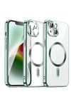 Mey İthalat®  iPhone 15 Kılıf Kross Magneticsafe Kapak - Koyu Yeşil