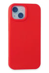 Mey İthalat®  iPhone 15 Kılıf Nano içi Kadife Silikon - Kırmızı