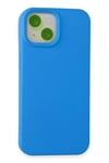 Mey İthalat®  iPhone 15 Kılıf Nano içi Kadife Silikon - Mavi