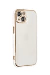 Mey İthalat®  iPhone 15 Kılıf Volet Silikon - Beyaz