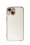 Mey İthalat®  iPhone 15 Kılıf Volet Silikon - Beyaz