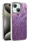 Mey İthalat®  iPhone 15 Plus Kılıf Blade Aynalı Desenli Kapak - Desen 2