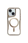 Mey İthalat®  iPhone 15 Plus Kılıf Boyi Magsafe Silikon Kapak - Kahverengi