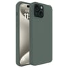 Mey İthalat®  iPhone 15 Plus Kılıf First Silikon - Koyu Yeşil