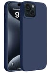 Mey İthalat®  iPhone 15 Plus Kılıf First Silikon - Lacivert