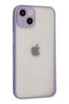 Mey İthalat®  iPhone 15 Plus Kılıf Montreal Silikon Kapak - Mor