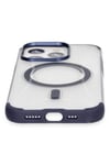 Mey İthalat®  iPhone 15 Pro Hilton Magsafe Kapak - Lacivert