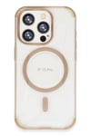 Mey İthalat®  iPhone 15 Pro Hilton Magsafe Kapak - Gold