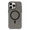 Mey İthalat®  iPhone 15 Pro Kılıf Anka PC Magneticsafe Sert Metal Kapak - Siyah