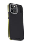Mey İthalat®  iPhone 15 Pro Kılıf Aramid 600D Kevlar Karbon Fiber Magsafe Kapak - Sarı