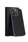 Mey İthalat®  iPhone 15 Pro Kılıf Aramid 600D Kevlar Karbon Fiber Magsafe Kapak - Lacivert
