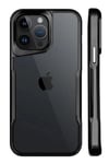 Mey İthalat®  iPhone 15 Pro Kılıf Boyi Silikon Kapak - Siyah