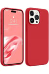 Mey İthalat®  iPhone 15 Pro Kılıf First Silikon - Kırmızı