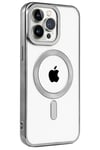 Mey İthalat®  iPhone 15 Pro Kılıf Kronos Magsafe Kapak - Titanyum Gri