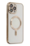 Mey İthalat®  iPhone 15 Pro Kılıf Kross Magneticsafe Kapak - Gold