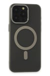 Mey İthalat®  iPhone 15 Pro Kılıf Lodos Magneticsafe Mat Kapak - Titan Gri