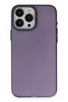Mey İthalat®  iPhone 15 Pro Kılıf Modos Metal Kapak - Derin Mor