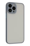 Mey İthalat®  iPhone 15 Pro Kılıf Montreal Silikon Kapak - Gri