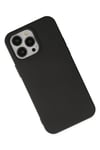 Mey İthalat®  iPhone 15 Pro Kılıf Nano içi Kadife Silikon - Siyah
