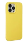 Mey İthalat®  iPhone 15 Pro Kılıf Nano içi Kadife Silikon - Sarı