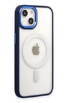 Mey İthalat®  iPhone 15 Pro Kılıf Room Magneticsafe Silikon - Lacivert