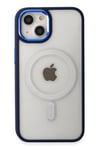 Mey İthalat®  iPhone 15 Pro Kılıf Room Magneticsafe Silikon - Lacivert