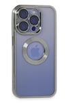 Mey İthalat®  iPhone 15 Pro Kılıf Slot Silikon - Gümüş