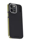 Mey İthalat®  iPhone 15 Pro Max Kılıf Aramid 600D Kevlar Karbon Fiber Magsafe Kapak - Sarı