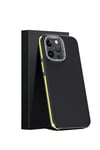 Mey İthalat®  iPhone 15 Pro Max Kılıf Aramid 600D Kevlar Karbon Fiber Magsafe Kapak - Sarı