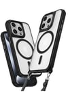 Mey İthalat®  iPhone 15 Pro Max Kılıf Enka Magsafe Silikon Kılıf - Siyah