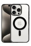 Mey İthalat®  iPhone 15 Pro Max Kılıf Erozi Magsafe Kapak - Siyah