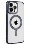 Mey İthalat®  iPhone 15 Pro Max Kılıf Kronos Magsafe Kapak - Lacivert