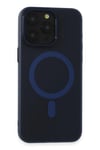 Mey İthalat®  iPhone 15 Pro Max Kılıf Lodos Magneticsafe Mat Kapak - Mavi