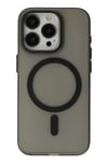Mey İthalat®  iPhone 15 Pro Max Kılıf Lodos Magneticsafe Mat Kapak - Siyah