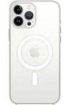 Mey İthalat®  iPhone 15 Pro Max Kılıf Magneticsafe Şeffaf Silikon - Şeffaf