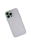 Mey İthalat®  iPhone 15 Pro Max Kılıf Montreal Silikon Kapak - Açık Yeşil